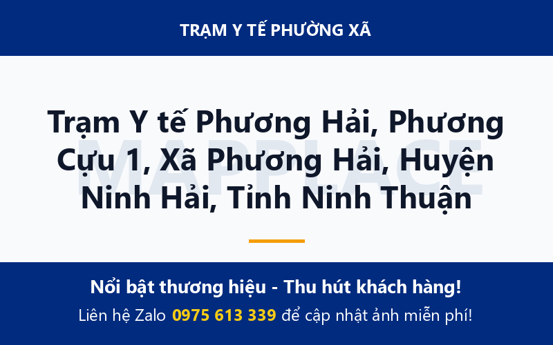 Trạm Y tế Phương Hải, Phương Cựu 1, Xã Phương Hải, Huyện Ninh Hải, Tỉnh Ninh Thuận