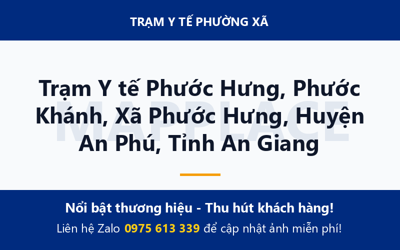 Trạm Y tế Phước Hưng, Phước Khánh, Xã Phước Hưng, Huyện An Phú, Tỉnh An Giang