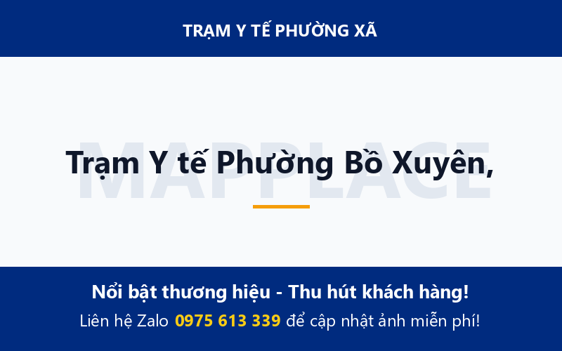 Trạm Y tế Phường Bồ Xuyên,
