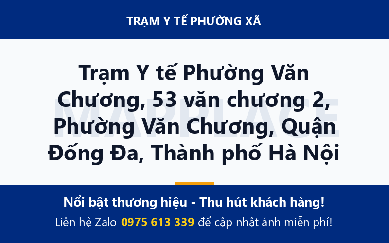Trạm Y tế Phường Văn Chương, 53 văn chương 2, Phường Văn Chương, Quận Đống Đa, Thành phố Hà Nội
