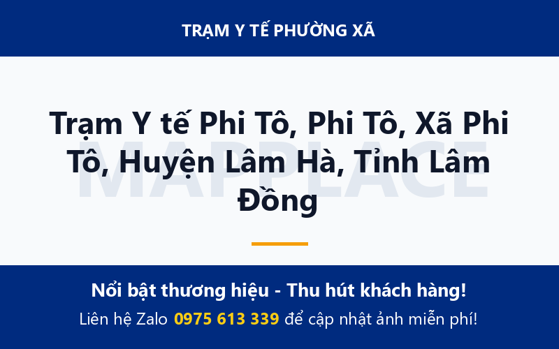 Trạm Y tế Phi Tô, Phi Tô, Xã Phi Tô, Huyện Lâm Hà, Tỉnh Lâm Đồng