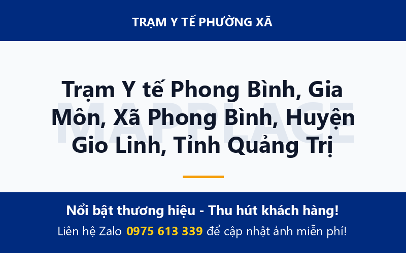 Trạm Y tế Phong Bình, Gia Môn, Xã Phong Bình, Huyện Gio Linh, Tỉnh Quảng Trị