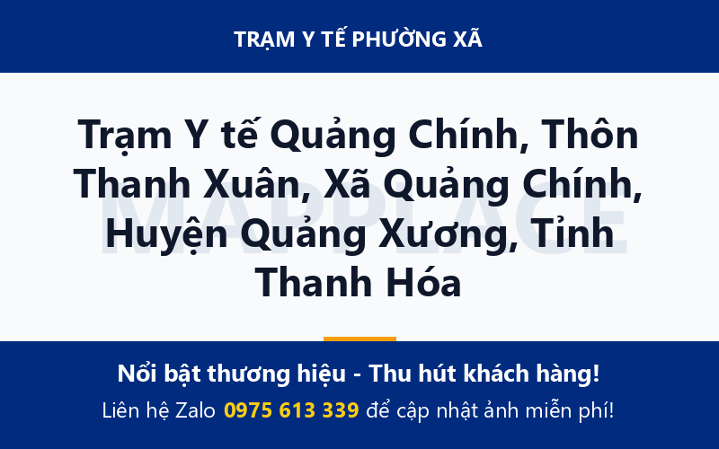 Trạm Y tế Quảng Chính, Thôn Thanh Xuân, Xã Quảng Chính, Huyện Quảng Xương, Tỉnh Thanh Hóa