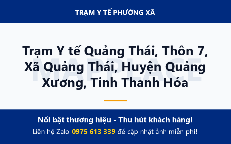 Trạm Y tế Quảng Thái, Thôn 7, Xã Quảng Thái, Huyện Quảng Xương, Tỉnh Thanh Hóa