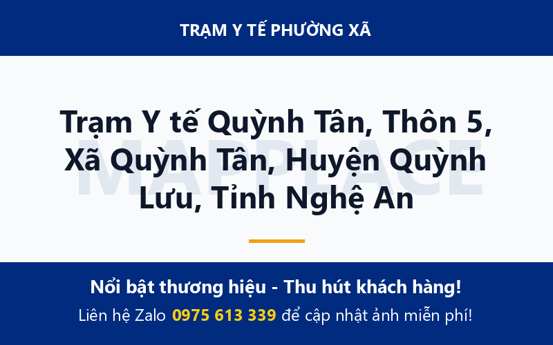 Trạm Y tế Quỳnh Tân, Thôn 5, Xã Quỳnh Tân, Huyện Quỳnh Lưu, Tỉnh Nghệ An