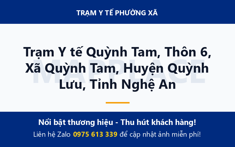 Trạm Y tế Quỳnh Tam, Thôn 6, Xã Quỳnh Tam, Huyện Quỳnh Lưu, Tỉnh Nghệ An