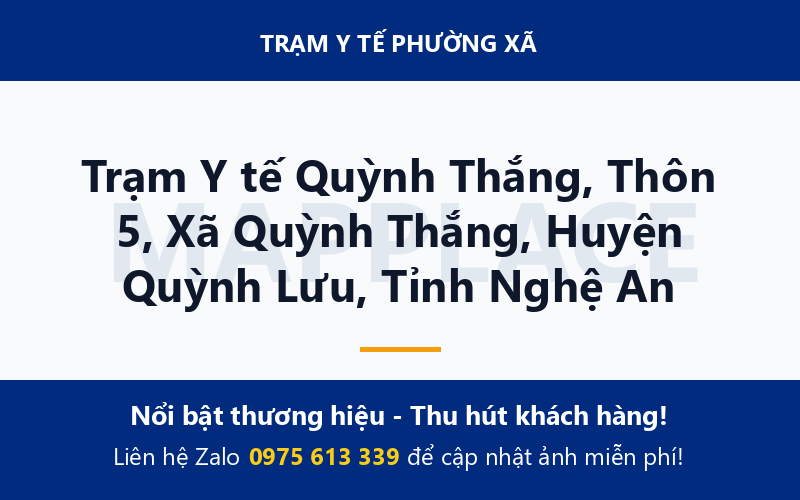 Trạm Y tế Quỳnh Thắng, Thôn 5, Xã Quỳnh Thắng, Huyện Quỳnh Lưu, Tỉnh Nghệ An