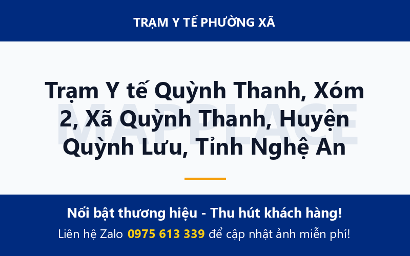 Trạm Y tế Quỳnh Thanh, Xóm 2, Xã Quỳnh Thanh, Huyện Quỳnh Lưu, Tỉnh Nghệ An