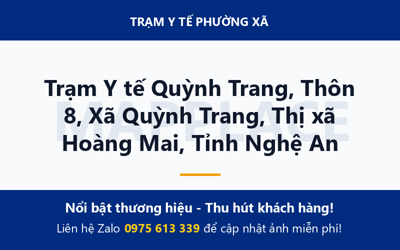 Trạm Y tế Quỳnh Trang, Thôn 8, Xã Quỳnh Trang, Thị xã Hoàng Mai, Tỉnh Nghệ An