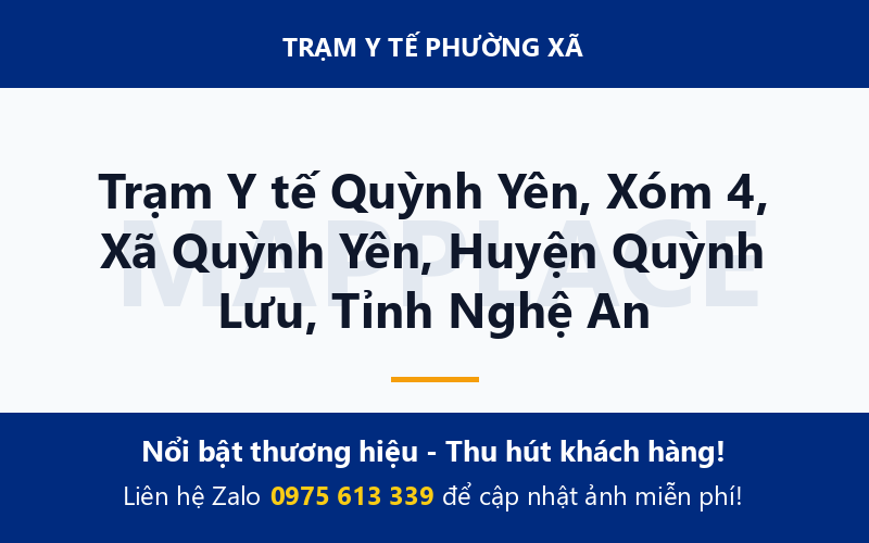 Trạm Y tế Quỳnh Yên, Xóm 4, Xã Quỳnh Yên, Huyện Quỳnh Lưu, Tỉnh Nghệ An
