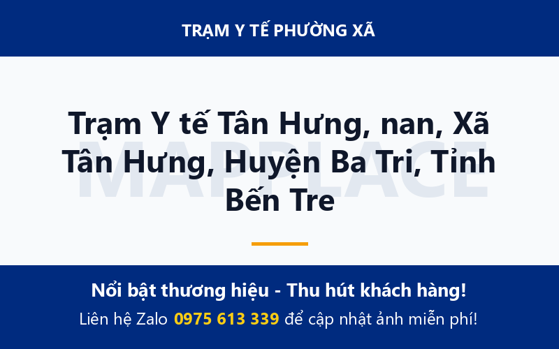 Trạm Y tế Tân Hưng, nan, Xã Tân Hưng, Huyện Ba Tri, Tỉnh Bến Tre