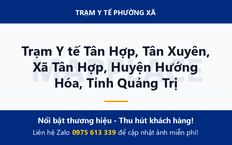 Trạm Y tế Tân Hợp, Tân Xuyên, Xã Tân Hợp, Huyện Hướng Hóa, Tỉnh Quảng Trị