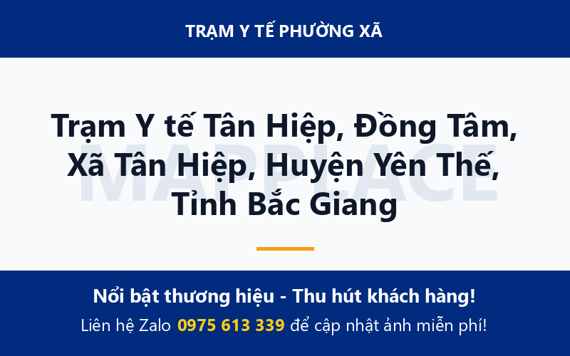 Trạm Y tế Tân Hiệp, Đồng Tâm, Xã Tân Hiệp, Huyện Yên Thế, Tỉnh Bắc Giang