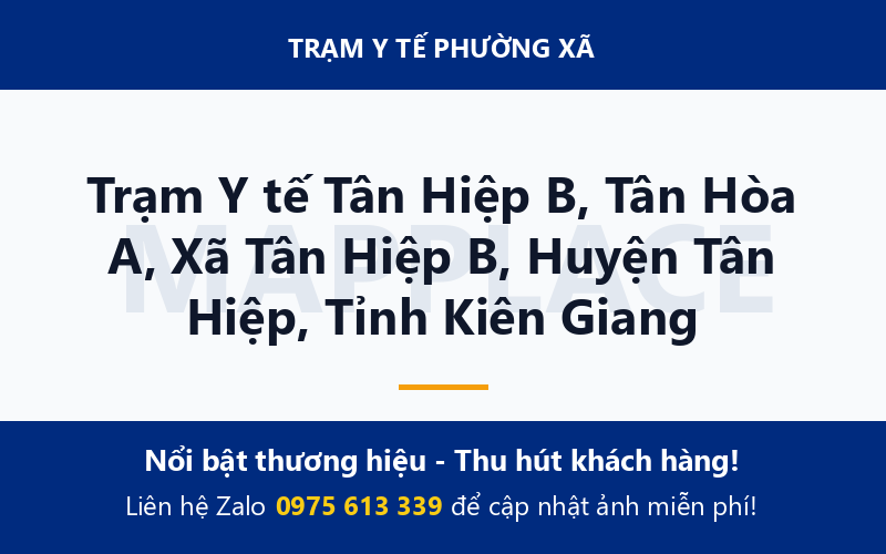 Trạm Y tế Tân Hiệp B, Tân Hòa A, Xã Tân Hiệp B, Huyện Tân Hiệp, Tỉnh Kiên Giang