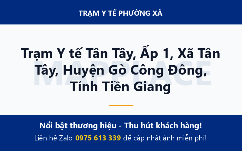 Trạm Y tế Tân Tây, Ấp 1, Xã Tân Tây, Huyện Gò Công Đông, Tỉnh Tiền Giang