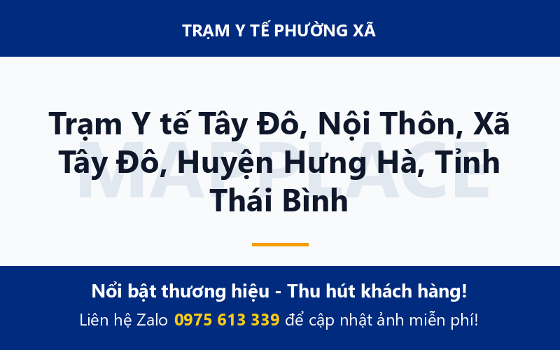 Trạm Y tế Tây Đô, Nội Thôn, Xã Tây Đô, Huyện Hưng Hà, Tỉnh Thái Bình