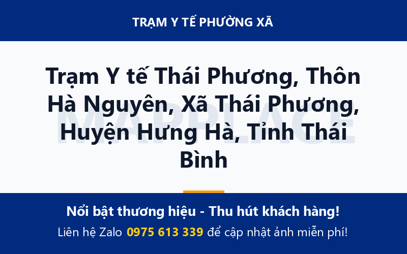 Trạm Y tế Thái Phương, Thôn Hà Nguyên, Xã Thái Phương, Huyện Hưng Hà, Tỉnh Thái Bình