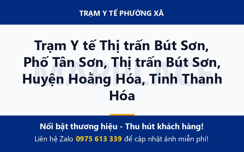 Trạm Y tế Thị trấn Bút Sơn, Phố Tân Sơn, Thị trấn Bút Sơn, Huyện Hoằng Hóa, Tỉnh Thanh Hóa