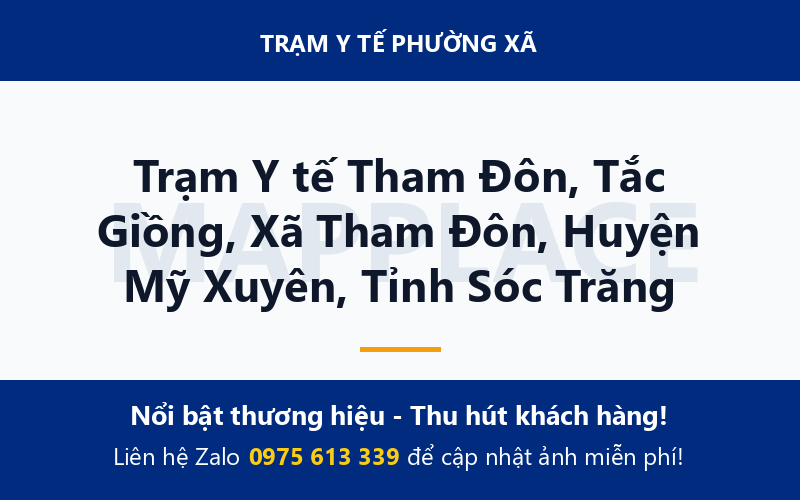 Trạm Y tế Tham Đôn, Tắc Giồng, Xã Tham Đôn, Huyện Mỹ Xuyên, Tỉnh Sóc Trăng