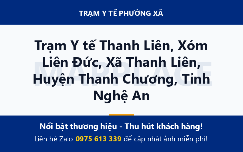 Trạm Y tế Thanh Liên, Xóm Liên Đức, Xã Thanh Liên, Huyện Thanh Chương, Tỉnh Nghệ An
