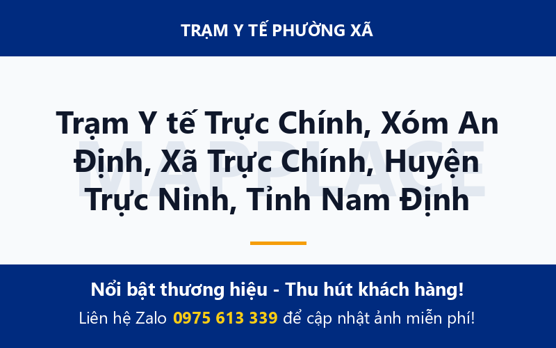 Trạm Y tế Trực Chính, Xóm An Định, Xã Trực Chính, Huyện Trực Ninh, Tỉnh Nam Định