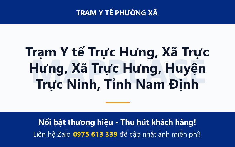 Trạm Y tế Trực Hưng, Xã Trực Hưng, Xã Trực Hưng, Huyện Trực Ninh, Tỉnh Nam Định