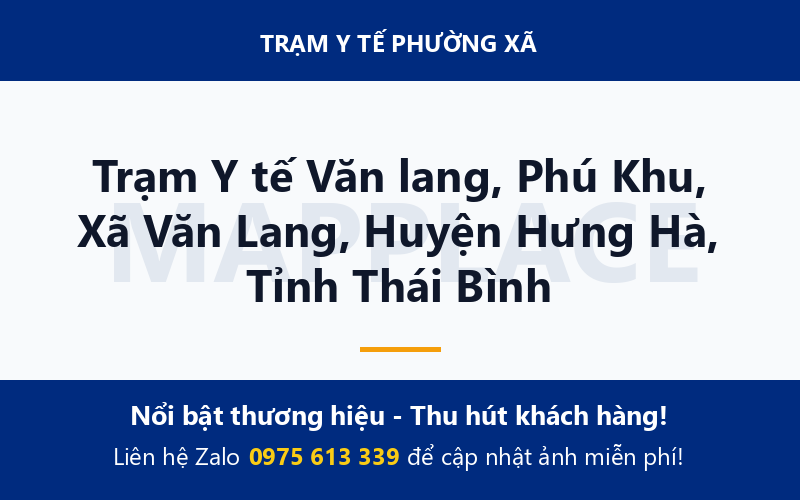 Trạm Y tế Văn lang, Phú Khu, Xã Văn Lang, Huyện Hưng Hà, Tỉnh Thái Bình