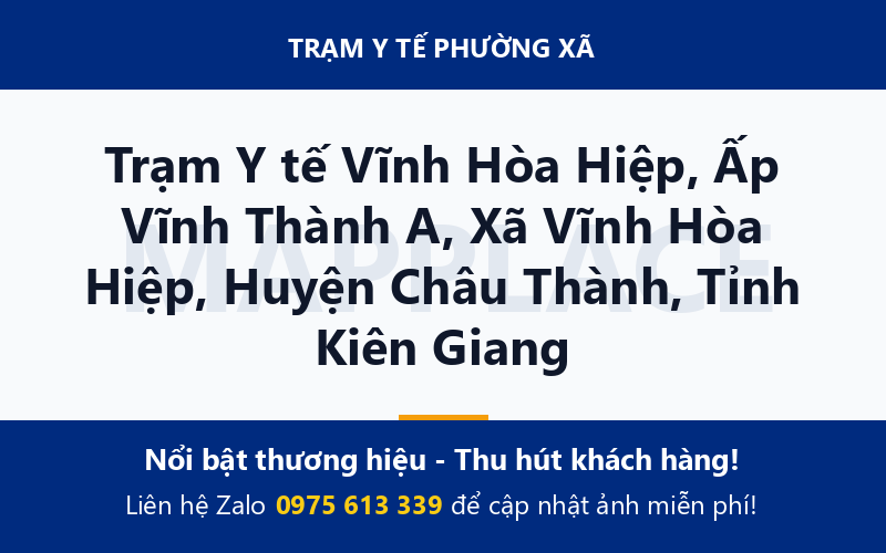 Trạm Y tế Vĩnh Hòa Hiệp, Ấp Vĩnh Thành A, Xã Vĩnh Hòa Hiệp, Huyện Châu Thành, Tỉnh Kiên Giang