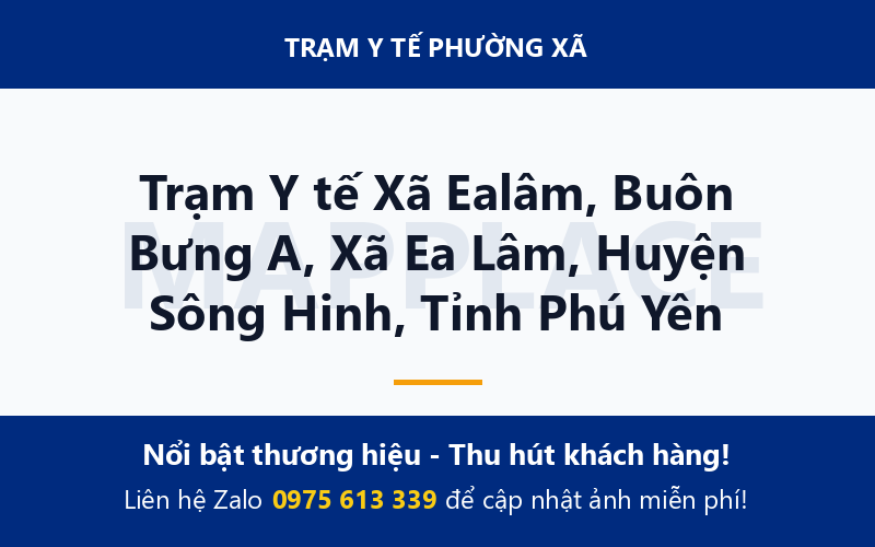 Trạm Y tế Xã Ealâm, Buôn Bưng A, Xã Ea Lâm, Huyện Sông Hinh, Tỉnh Phú Yên
