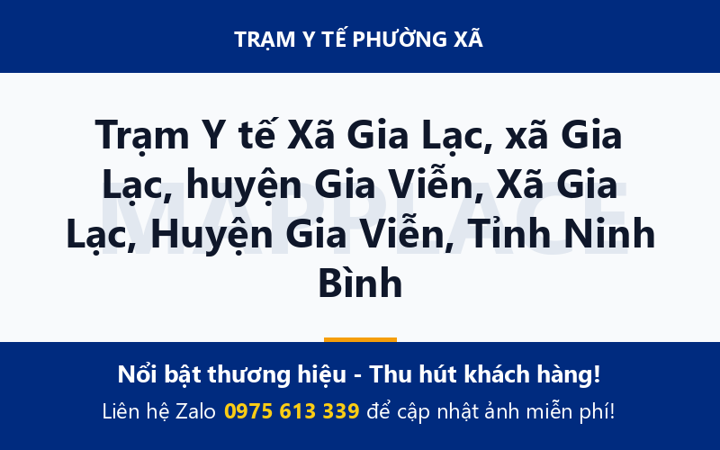 Trạm Y tế Xã Gia Lạc, xã Gia Lạc, huyện Gia Viễn, Xã Gia Lạc, Huyện Gia Viễn, Tỉnh Ninh Bình