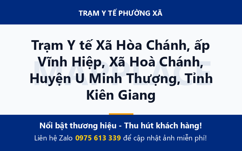 Trạm Y tế Xã Hòa Chánh, ấp Vĩnh Hiệp, Xã Hoà Chánh, Huyện U Minh Thượng, Tỉnh Kiên Giang