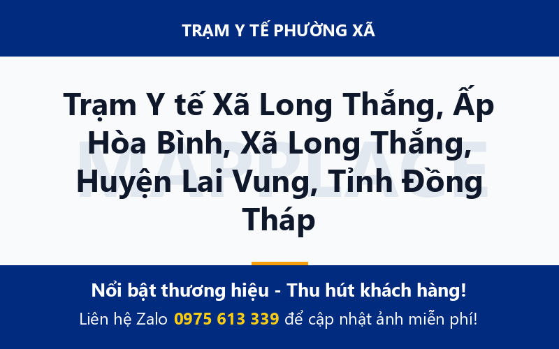 Trạm Y tế Xã Long Thắng, Ấp Hòa Bình, Xã Long Thắng, Huyện Lai Vung, Tỉnh Đồng Tháp