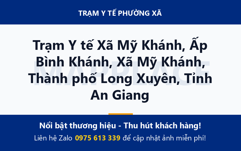 Trạm Y tế Xã Mỹ Khánh, Ấp Bình Khánh, Xã Mỹ Khánh, Thành phố Long Xuyên, Tỉnh An Giang