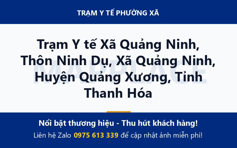 Trạm Y tế Xã Quảng Ninh, Thôn Ninh Dụ, Xã Quảng Ninh, Huyện Quảng Xương, Tỉnh Thanh Hóa