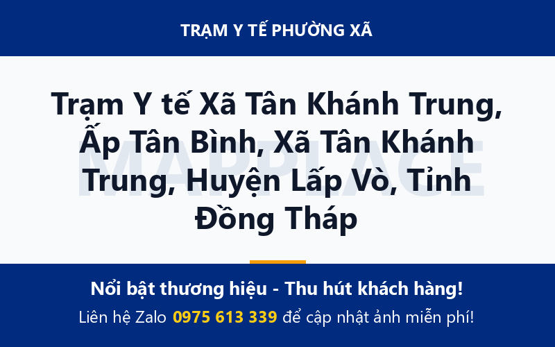 Trạm Y tế Xã Tân Khánh Trung, Ấp Tân Bình, Xã Tân Khánh Trung, Huyện Lấp Vò, Tỉnh Đồng Tháp
