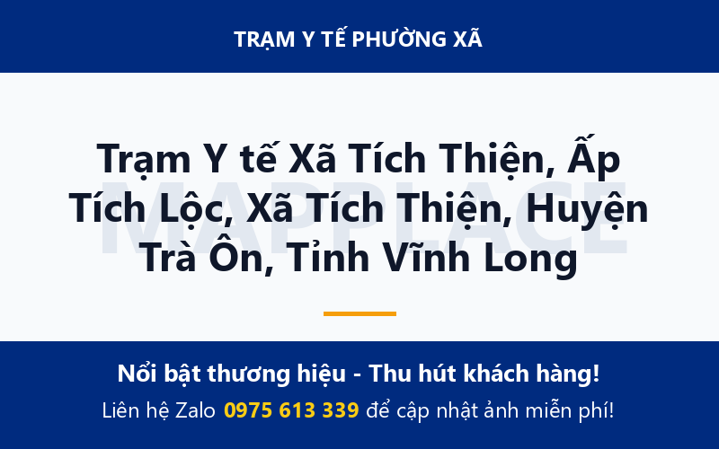 Trạm Y tế Xã Tích Thiện, Ấp Tích Lộc, Xã Tích Thiện, Huyện Trà Ôn, Tỉnh Vĩnh Long