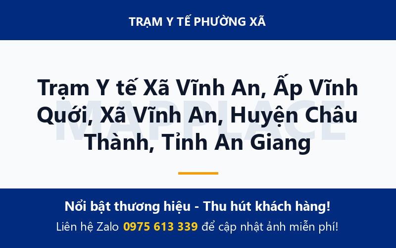 Trạm Y tế Xã Vĩnh An, Ấp Vĩnh Quới, Xã Vĩnh An, Huyện Châu Thành, Tỉnh An Giang