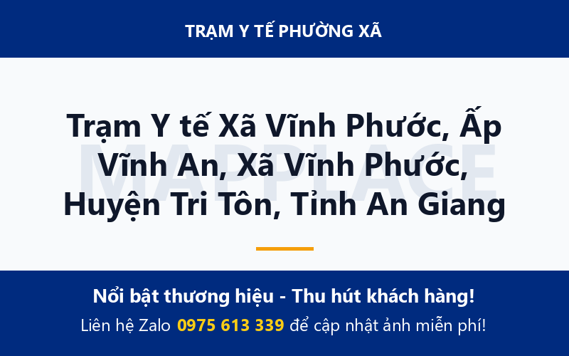 Trạm Y tế Xã Vĩnh Phước, Ấp Vĩnh An, Xã Vĩnh Phước, Huyện Tri Tôn, Tỉnh An Giang