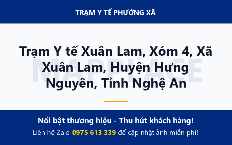Trạm Y tế Xuân Lam, Xóm 4, Xã Xuân Lam, Huyện Hưng Nguyên, Tỉnh Nghệ An
