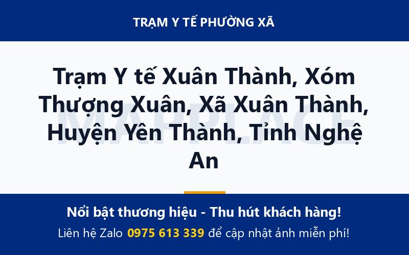 Trạm Y tế Xuân Thành, Xóm Thượng Xuân, Xã Xuân Thành, Huyện Yên Thành, Tỉnh Nghệ An