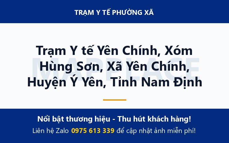 Trạm Y tế Yên Chính, Xóm Hùng Sơn, Xã Yên Chính, Huyện Ý Yên, Tỉnh Nam Định