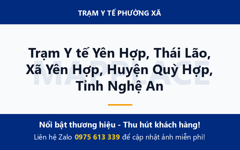 Trạm Y tế Yên Hợp, Thái Lão, Xã Yên Hợp, Huyện Quỳ Hợp, Tỉnh Nghệ An