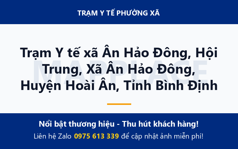 Trạm Y tế xã Ân Hảo Đông, Hội Trung, Xã Ân Hảo Đông, Huyện Hoài Ân, Tỉnh Bình Định