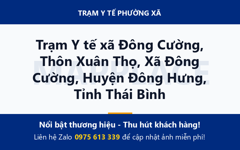 Trạm Y tế xã Đông Cường, Thôn Xuân Thọ, Xã Đông Cường, Huyện Đông Hưng, Tỉnh Thái Bình