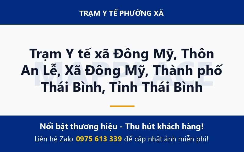 Trạm Y tế xã Đông Mỹ, Thôn An Lễ, Xã Đông Mỹ, Thành phố Thái Bình, Tỉnh Thái Bình
