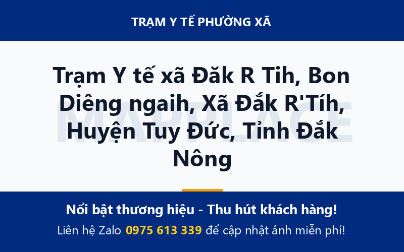 Trạm Y tế xã Đăk R Tih, Bon Diêng ngaih, Xã Đắk R'Tíh, Huyện Tuy Đức, Tỉnh Đắk Nông