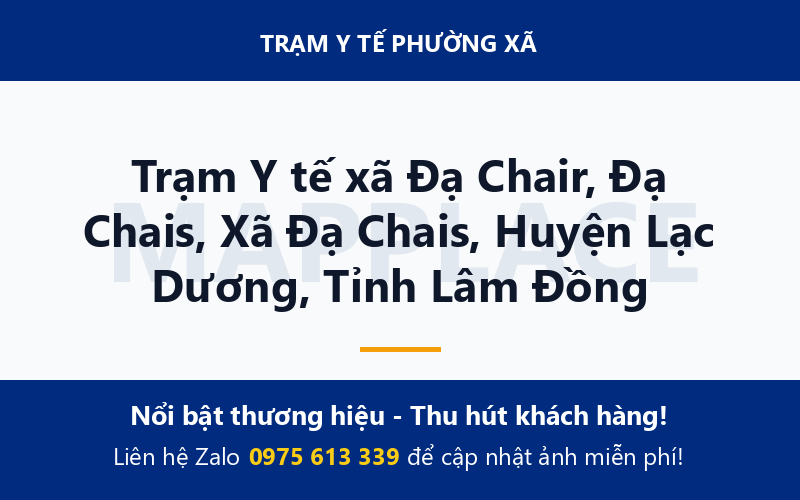 Trạm Y tế xã Đạ Chair, Đạ Chais, Xã Đạ Chais, Huyện Lạc Dương, Tỉnh Lâm Đồng