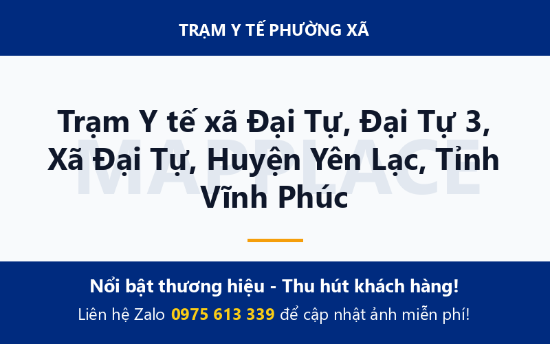 Trạm Y tế xã Đại Tự, Đại Tự 3, Xã Đại Tự, Huyện Yên Lạc, Tỉnh Vĩnh Phúc