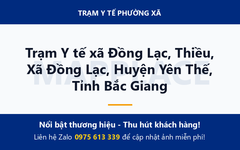 Trạm Y tế xã Đồng Lạc, Thiều, Xã Đồng Lạc, Huyện Yên Thế, Tỉnh Bắc Giang