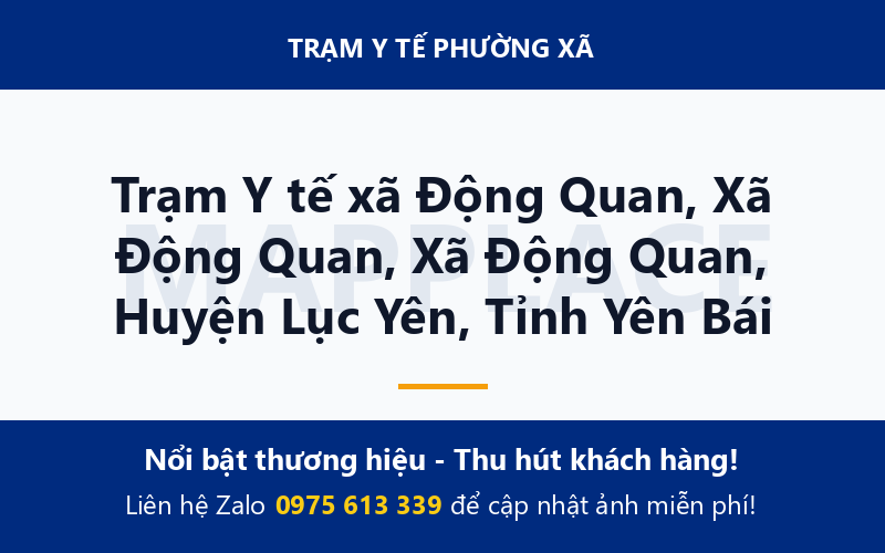 Trạm Y tế xã Động Quan, Xã Động Quan, Xã Động Quan, Huyện Lục Yên, Tỉnh Yên Bái